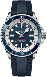 Breitling Herreur A17375e71c1s1 Superocean Automatic 42 Blå/gummi