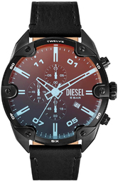 Diesel Herreur Dz4667 Spiked Sort/læder Ø49 Mm
