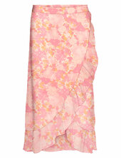 Vmsmilla H/w Wrap Skirt Wvn Ga Vero Moda Pink