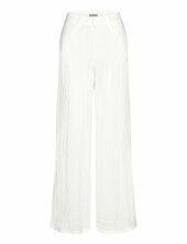 Loose Crinkle Trousers Weekday White
