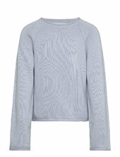 100% Cotton Knitted Sweater Mango Blue