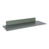 Curve Metal Hylde I Grågrøn - 60 Cm