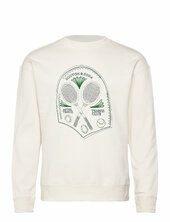 Embroidered Chest Artwork Relaxed Fit Sweatshirt Scotch & Soda White