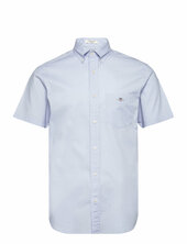 Reg Classic Poplin Ss Shirt Gant Blue