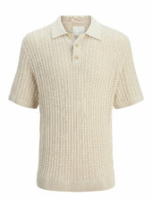Jprccjoel Knit Polo Ss Sn Jack & J S Beige