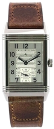 Jaeger Lecoultre Herreur 2458422 Reverso Classic Sølvfarvet/læder