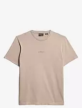 Micro Logo T Shirt Superdry Beige