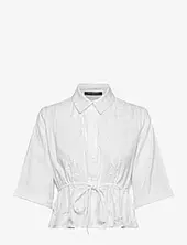 Barnet Cottom Striped Shirt French Connection White